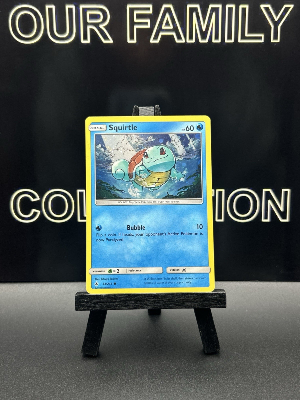 2019 Pokemon Sun & Moon Unbroken Bonds Squirtle Promos Holo #33/214