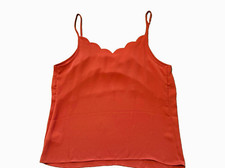 Express Rusty Orange Solid Spaghetti Strap Ca...