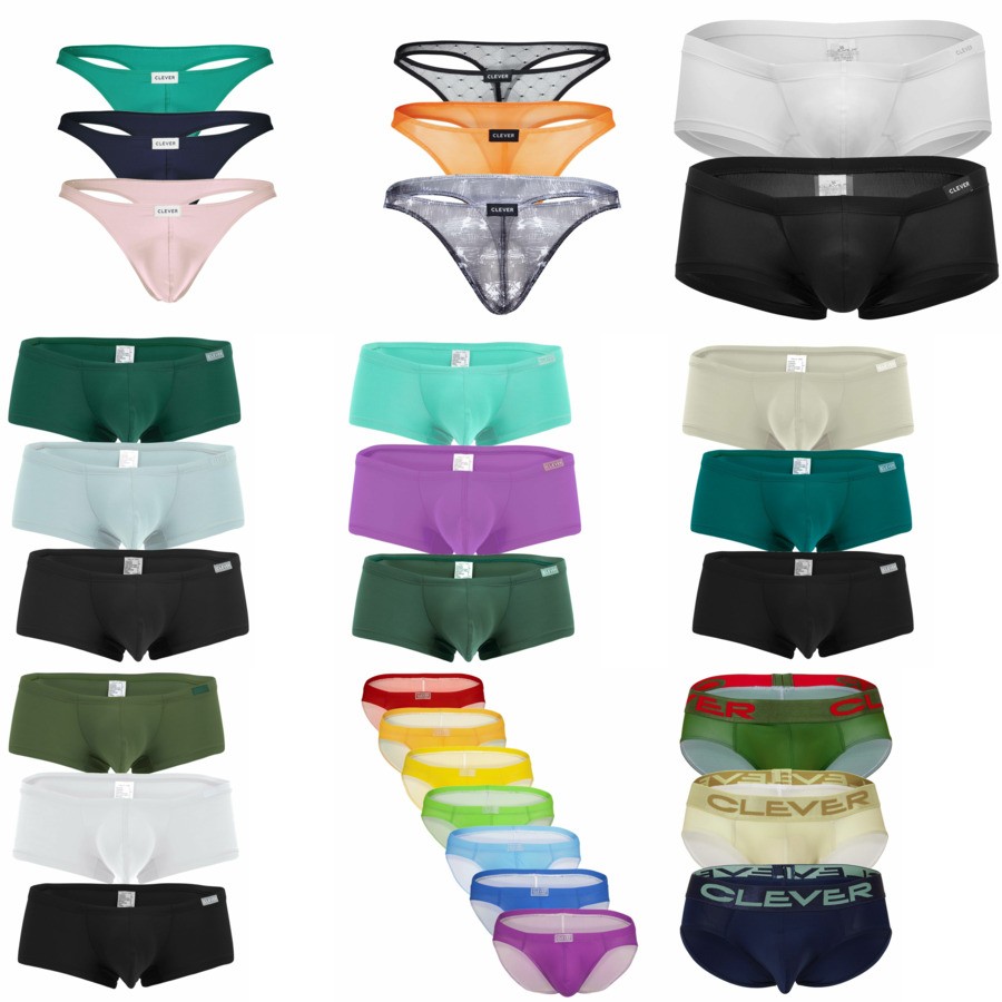 Clever Moda Multipaks Boxer Briefs Bikini Thongs and Trunks Underwear for Men.