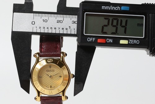 [Near MINT w/Box,Card,Paper] GUCCI 6500L Gold Dial Roman Quartz women's Watch - Picture 14 of 20