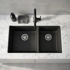 Blanco 441128 Diamond Silgranit II 33x18 Double Bowl Undermount Kitchen Sink