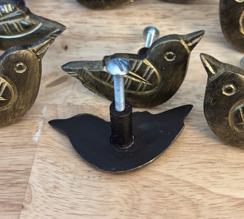 Messing 33 Vogel Schubladen / Schrankgriffe - Bild 3 von 3