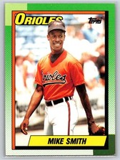 1990 Topps #249 Mike Smith Baltimore Orioles Rookie