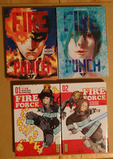 Lot de Manga "FIRE PUNCH" et "FIRE FORCE" 2 tomes par titre