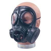 Gas Mask. Rubber (Latex) - Fancy Dress Costume Accs Neu