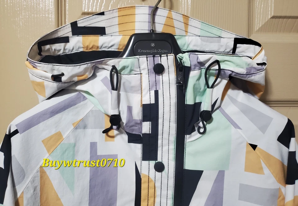 New Free People Singin in the Rain  Multi-color  Packable Rain Jacket Womens XS - Image 2 of 4