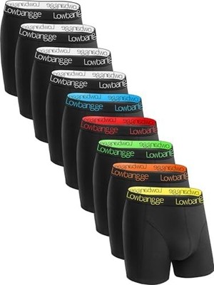 Men's Boxer Shorts, Pack of 9, Cotton Underpants, with 3D Cut, High Comfort and