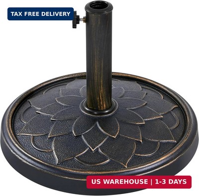 Yaheetech 18'' Patio Umbrella Base 26.5lbs Heavy Duty Antiqued Outdoor Market Um