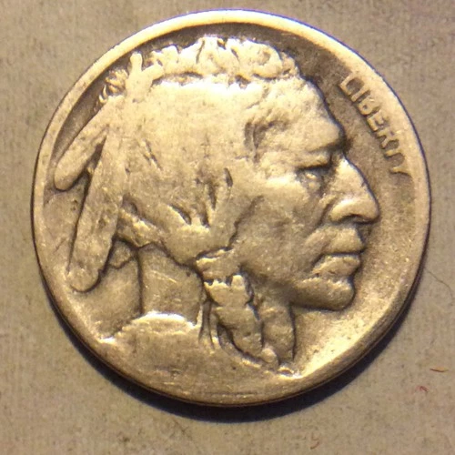 1918-D  BUFFALO NICKEL  B-74 PARTIAL WEAK DATE LOWER GRADE FREE SHIPPING