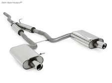 Fox Edelstahl Sport-Anlage Audi A4 Cabrio B6/B7 1.8l quattro je 90mm schräg