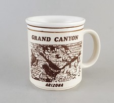 Vintage Grand Canyon Arizona Souvenir Mug Embossed Japan