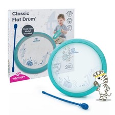 Classic Flat Drum for Baby with Easy-Grip Mallet - Set of 1 Blue Color Baby D...