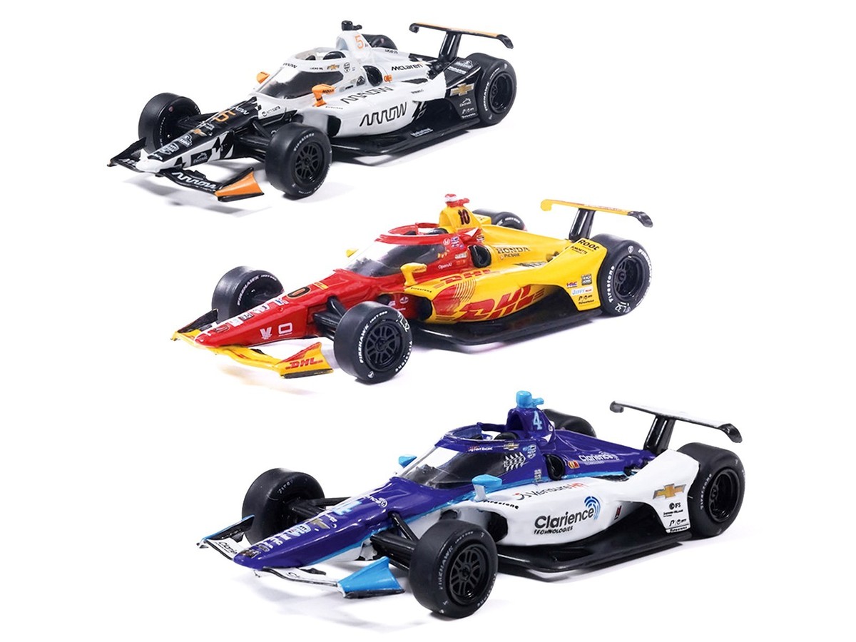 109TH INDY 500 (2025) PODIUM SET OF 3 INDYCARS 1/64 DIECAST CARS