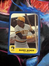 1986 Fleer Update Baseball Barry Bonds Rookie Card#u14 . rookie card picture