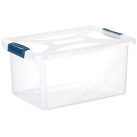 Engelland Aufbewahrungsbox Multibox Organizer Box 16 L Blau-Transparent