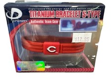 CINCINNATI REDS MLB Baseball VINTAGE Phiten Titanium Bracelet - NEW In Box.