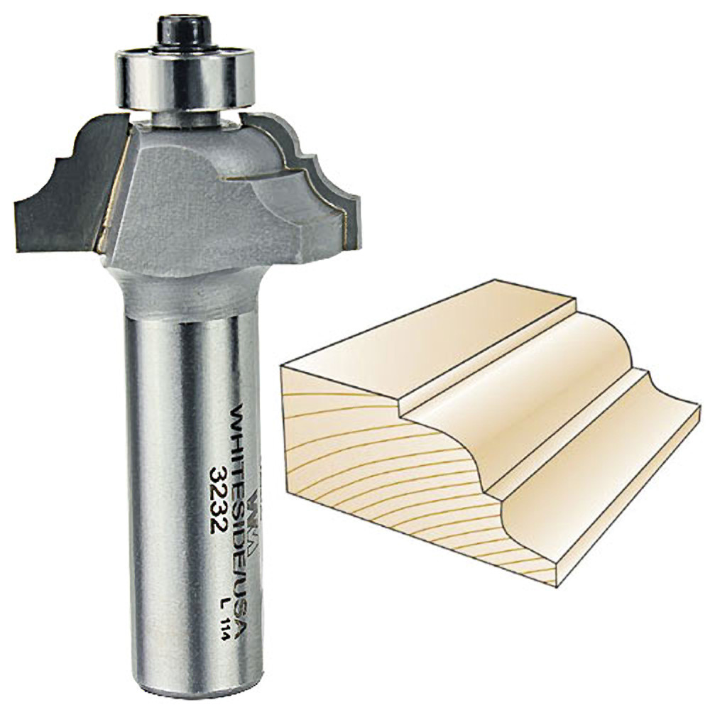 Whiteside Classical Pattern Bit, 1/2 in. SH x 5/32 in. R 3232