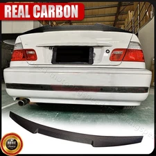 For BMW 3 Series E46 320i 325i 330i M3 REAL CARBON Rear Trunk Spoiler Boot Wing