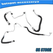 Engine Oil Cooler Line Hose Pipe Inlet & Outlet 2pcs Fits BMW 535i 640i 740i N55