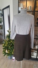 DinoModa Rock Gr. 36 Schoko-braun Wolle Neu-wertig Skirt NP 99€ Dunkelbraun Dino