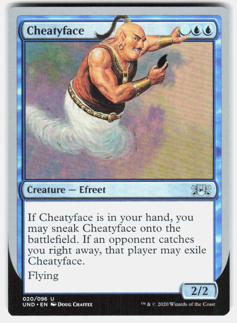 Cheatyface 20 UC Unsanctioned NM MTG