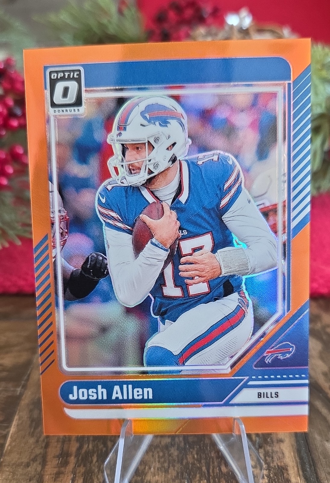2024 Josh Allen Panini Donruss Optic #19 Orange Prizm /249 Bills 211/249