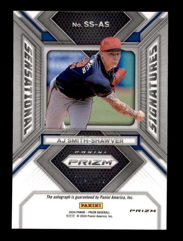 AJ SMITH-SHAWVER 2024 PRIZM SENSATIONAL ROOKIE PULSAR PRIZMS AUTO #184/199 T6555 - Image 2 of 2
