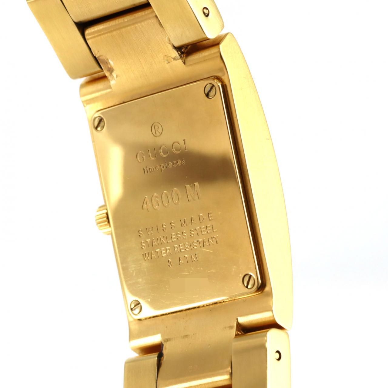 Gucci 4600M GP Men's Quartz Watch Gold Plated Used B Grade From Japan thumbnail 6