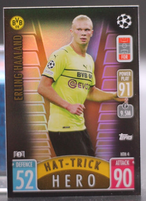 2022 Topps Match Attax UCL Extra - Hat-Trick Hero Erling Haaland #HTH 4
