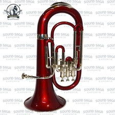 Bb 3-Valve Euphonium Brass Musical Instrument with Mouthpiece and Hardcase