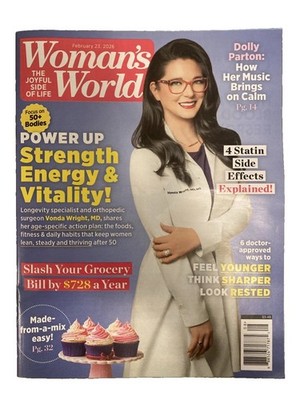 Woman's World February 21, 2026 Magazine Dolly Parton power up strength energy