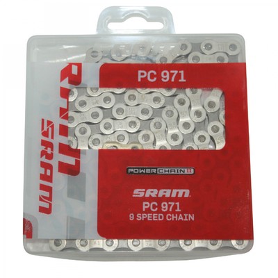 FAHRRADKETTE 9V. SRAM PC-971 SILBER 112M