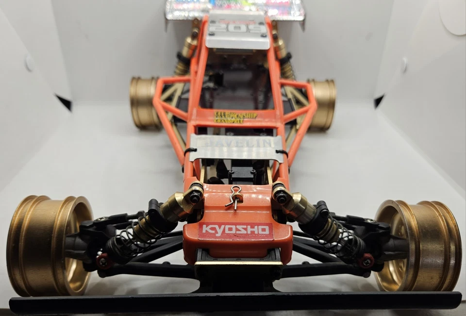 Kyosho Javelin 4WD RC Buggy - Original 1988 Roller Chassis Gold Special Edition - Image 3 of 4