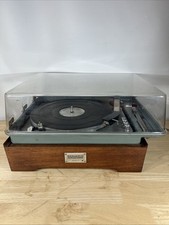 ELAC Miracord 10H Turntable with Benjamin Miracover Dust Cover, VTG-Late 1960's