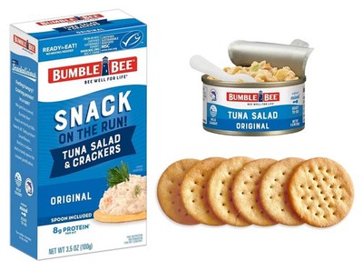 Bumble Bee Snack on the Run Original Tuna Salad with Crackers Kit (Pack of 12) -