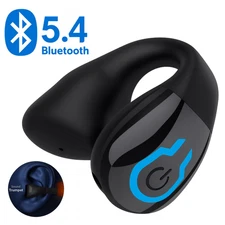 Bluetooth 5.4 Ear Clip Earpiece Mini Wireless Open-Ear Sport Headphones Comfort