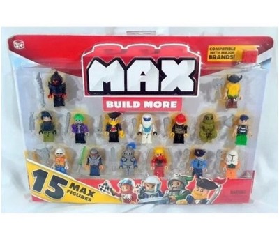 ZURU Max Build More 15 Figurines Set Building Toys Mini Figures Lot