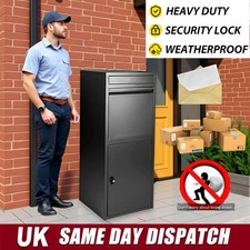 Extra Large Parcel Delivery Drop Box Lockable Outdoor Storage Letter Post Box UK