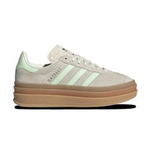 Adidas Originals Gazelle Bold Green Tan GS Size Kids Girls Platform Sneaker