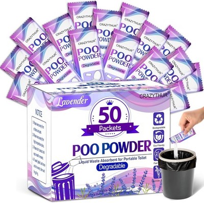 PortablePortable Toilet Gel, Poo Powder for Portable Toilet, Camping Toilet Gel