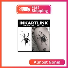 INKARTLINK Temporary Tattoos, 2 Sheets Medium Semi Permanent Tattoo, Adult Art D