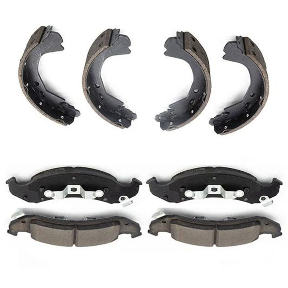 Pastilla de freno delantera y trasera de cerámica + zapata de tambor para Buick Park Avenue 1994-1996 3,8 L Foto 2 de 4