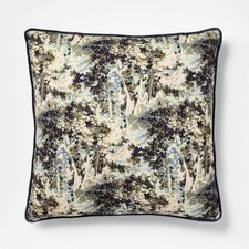 24"x24" Abstract Tree Printed Throw Pillow with Gusset Navy - Threshold designed 24"x24" Abstract Tree Printed Throw Pillow with Gusset Navy - Threshold designed - Image 1