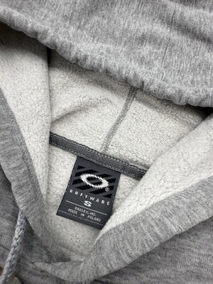 Vintage 90's Oakley Software Center Saw Logo Pullover Hoodie Rare