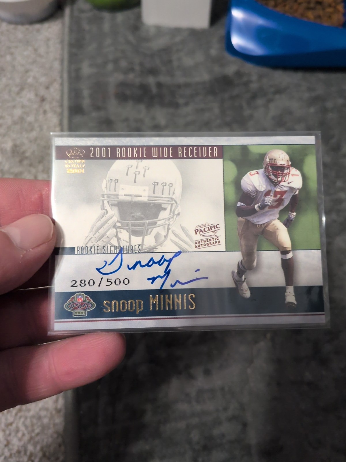 Snoop Minnis Pacific Crown Royale Rookie Signatures #21 Rookie Autograph