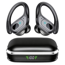 Wireless Earbuds, Sports Bluetooth Headphones, Running Headphones Foggy Black