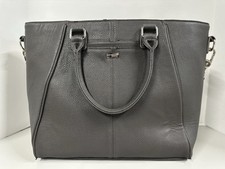 Jewell by Thirty-One Tote Purse Dark Gray Handles  Strap Outside Pockets