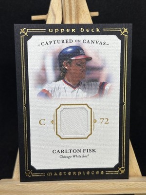 CARLTON FISK 2008 UD MASTERPIECES RELIKT BASEBALL KARTE #CC-CF - CHICAGO WEISSE SOCKEN
