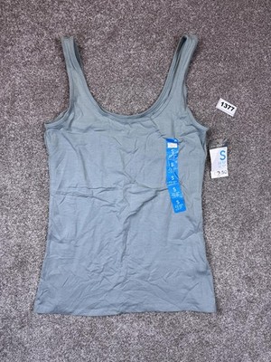 Primark Damen Tanktop grau ärmellos Größe S
