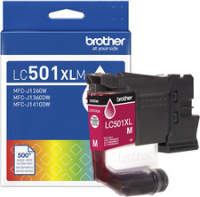 Brother Genuine LC501XLM High Yield Magenta Ink Cartridge for1260,1360, 1410